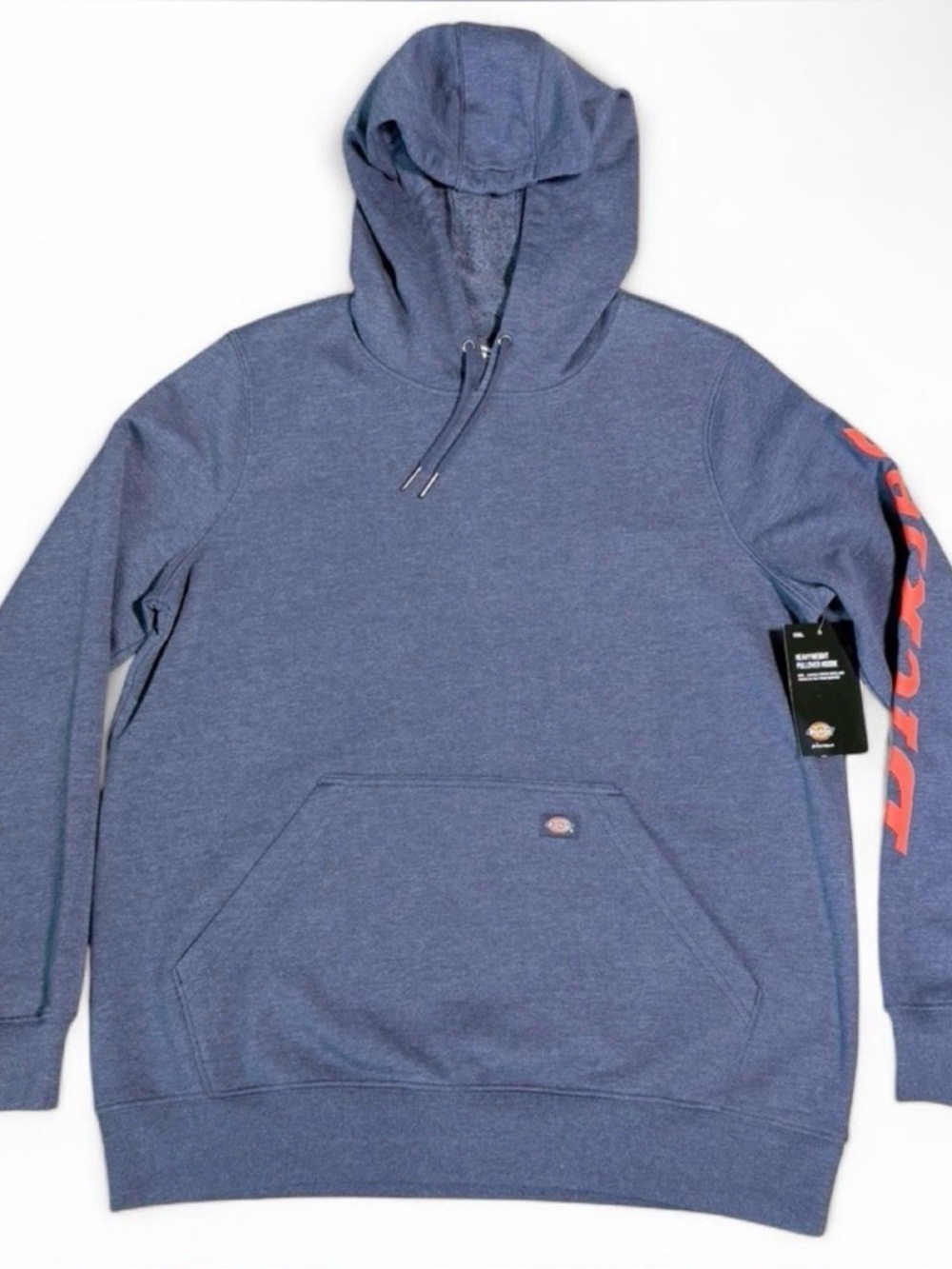 NWT Women’s  Sz M & Sz L Dickies Heather Navy Pullover Hoodie with Sleeve Graphi